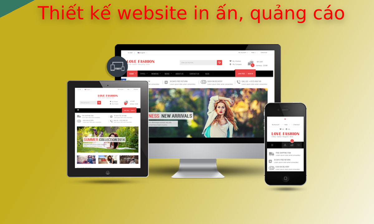 Thiết kế web in ấn, quảng cáo