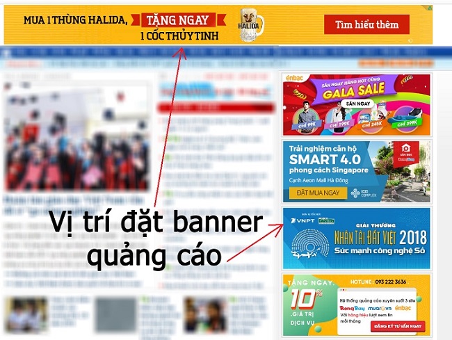 Cách lựa chọn vị trí và website đặt banner