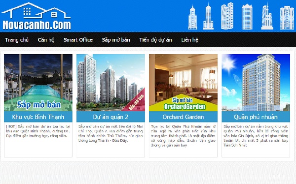 Thiết kế website bất động sản